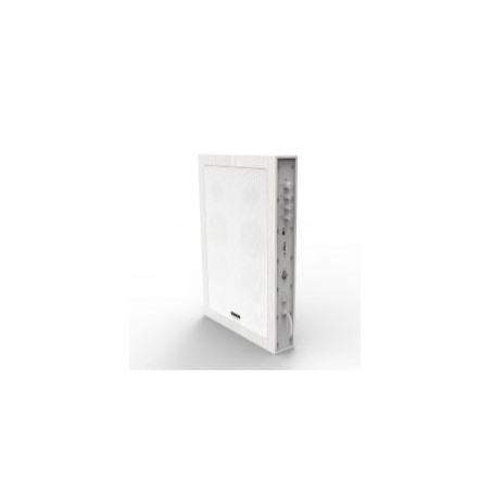 Sistema audio empire stereo con ingresso 140w bianco [hs.quadromic]