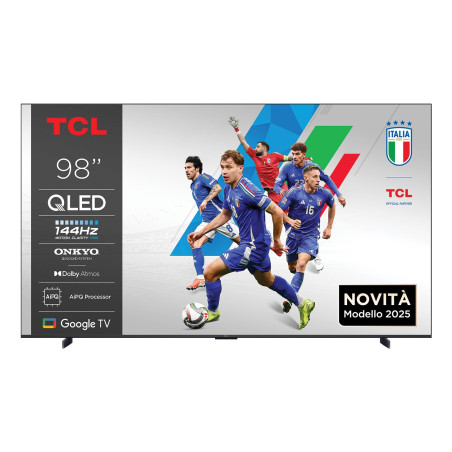 Tv qled 98" tcl 4k uhd 3840x2160p smart tv classe e metallico