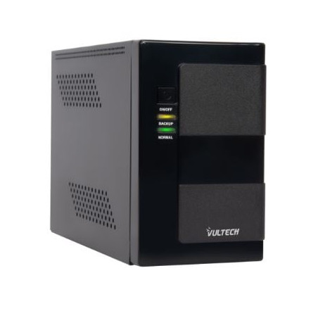 Gruppo di continuita' vultech 650va/350w nero [ups650va-lfp-nas]