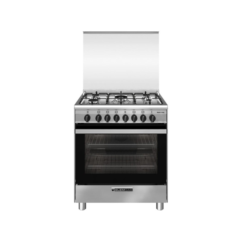 Cucina a gas glem gas specialista sa765mi6 70cm 5 fornelli con forno
