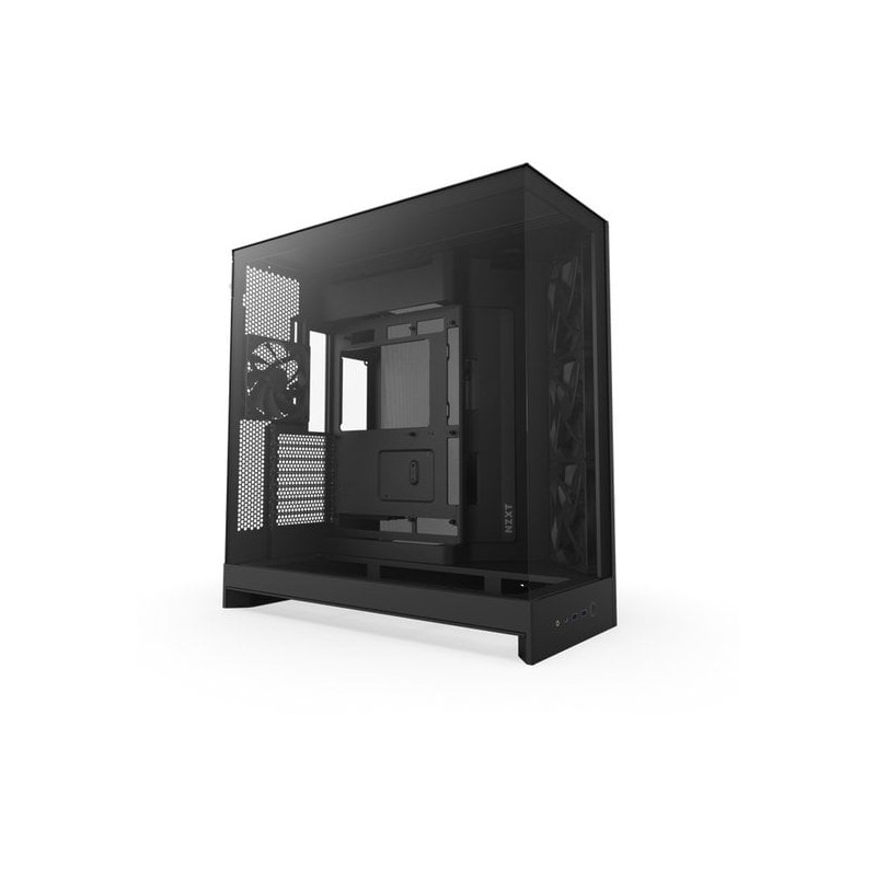 Case nzxt h9 flow midi tower atx 77l nero opaco [cm-h92fb-01]
