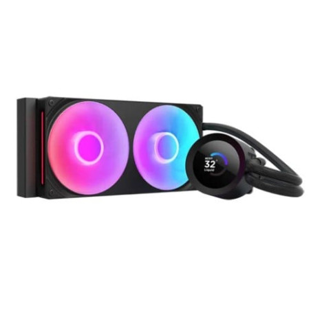 Dissipatore cpu a liquido nzxt kraken plus rgb 240 2x120mm nero [rl-kr240-b2]