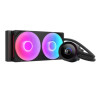 Dissipatore cpu a liquido nzxt kraken plus rgb 240 2x120mm nero [rl-kr240-b2]