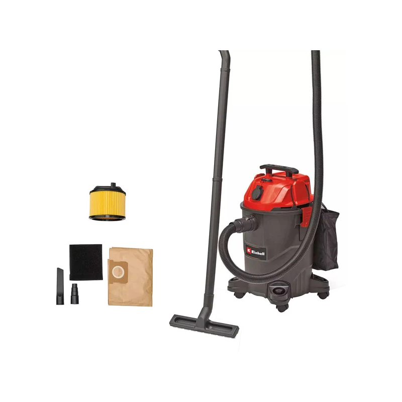 Aspirapolvere liquidi/solidi einhell tc-vc 1825 a 25l 1250w rosso/nero