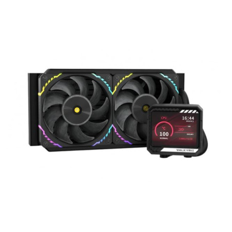 Dissipatore cpu a liquido valkyrie 120mm nero [vk-aiov240b]