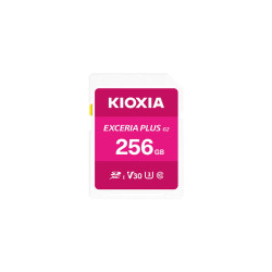 256gb scheda sdxc kioxia exceria plus g2 v30 uhs-i u3 class10