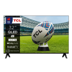 Tv qled 32'' tcl 32s49k hd 1366x768 classe f nero