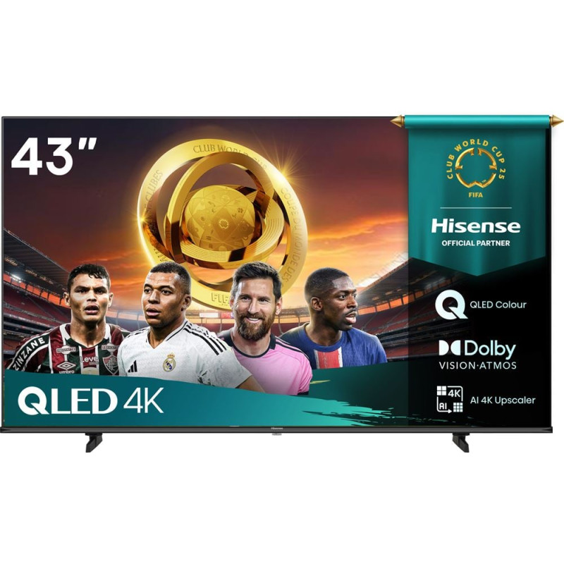 Tv qled 43'' hisense 43e79q smart tv 4k ultra hd 3840x2160