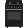 Forno elettrica smeg cx61gmbl combinato con piano cottura a gaz 60cm