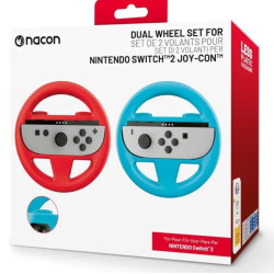 Set di volanti nacon joy-con per console nintendo switch 2 rosso/blu