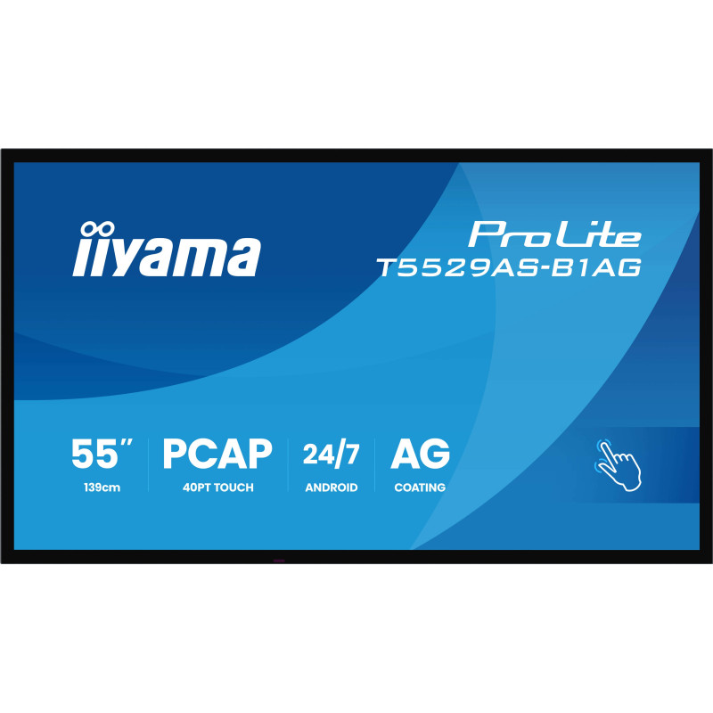 Monitor led 54.6'' iiyama t5529as-b1ag 4k uhd 3840x2160