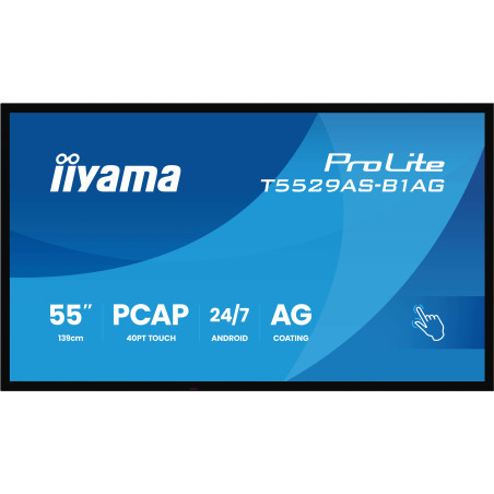 Monitor led 54.6'' iiyama t5529as-b1ag 4k uhd 3840x2160