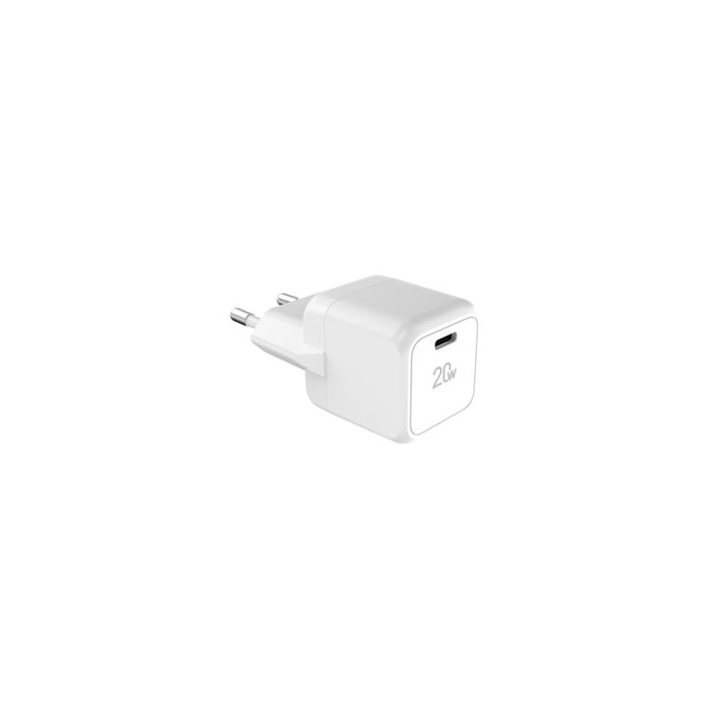 Alimentatore da rete tucano gan usb-c 20w bianco