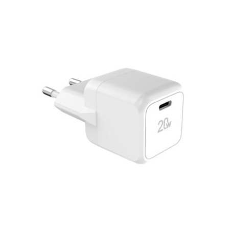 Alimentatore da rete tucano gan usb-c 20w bianco