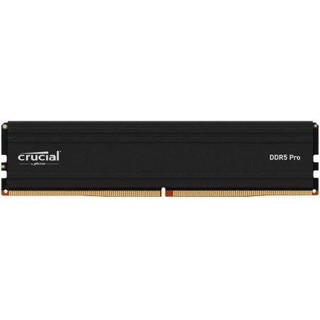 Ram dimm ddr5 1x16gb crucial pro oc 6400mhz cl38 1.35v nero [cp16g64c38u5b]