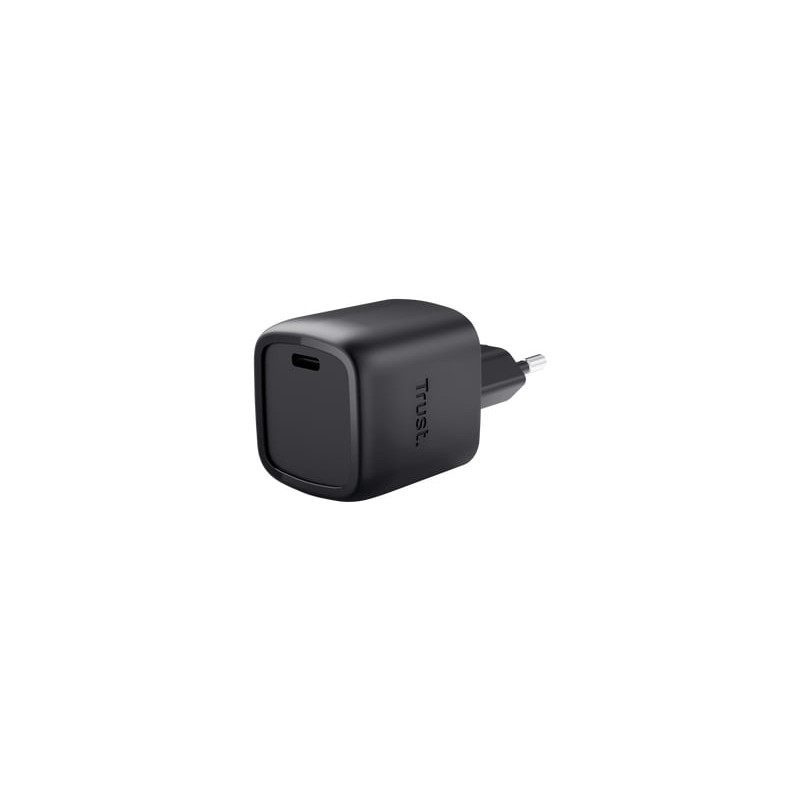 Caricabatterie trust maxo usb-c gan 30w nero [25519]