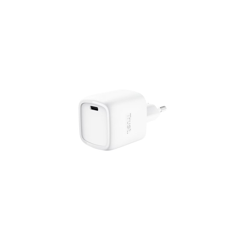 Caricabatterie trust maxo usb-c gan 30w bianco [25520]
