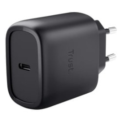 Alimentatore da rete trust maxo 45w usb-c gan + cavo 2m nero