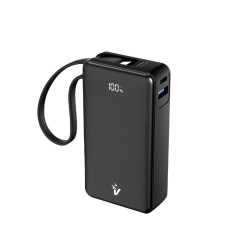 Batteria portatile vultech vpb-lp10 powerbank lcd 10000mah usb