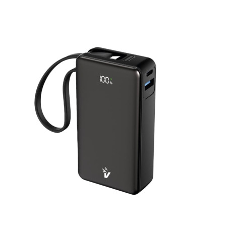 Batteria portatile vultech vpb-lp10 powerbank lcd 10000mah usb