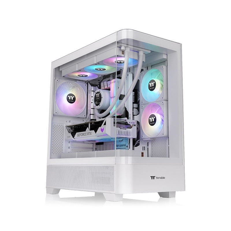 Case thermaltake view 290 tg argb midi tower atx bianco [ca-11g-00m6wn-00]