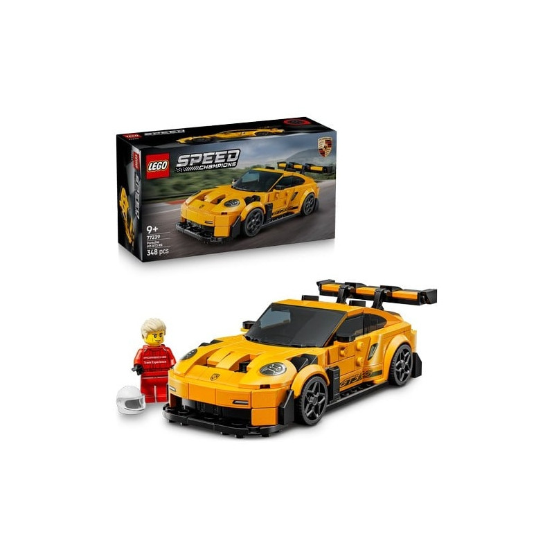 Set di costruzione lego porsche 911 gt3 rs super car 348pz [77239]