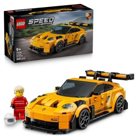 Set di costruzione lego porsche 911 gt3 rs super car 348pz [77239]
