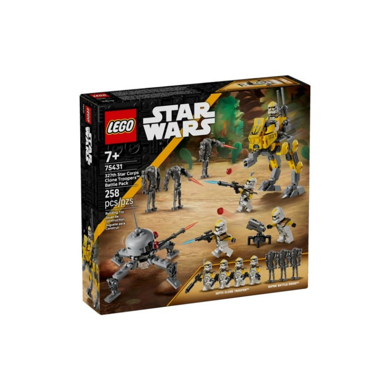 Set di gioco lego star wars 327th star corps clone troopers battle