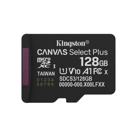 128gb scheda microsdxc kingston technology classe 10 uhs-i u1