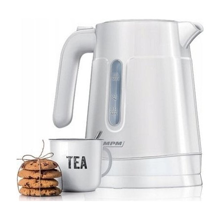 Bollitore elettrico mpm mcz-119 senza fili 1l 2200w bianco [mcz-119]