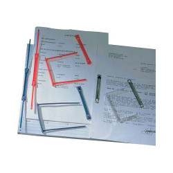 Fermafogli king mec 100 pz. in plastica dataclip per tabulati [000965e]