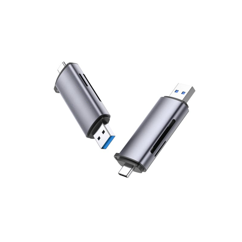 Adattatore usb + usb-c ugreen con lettore di schede sd + microsd