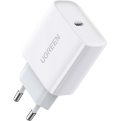 Caricabatterie da parete ugreen usb-c 20w 3a bianco [6957303864508]
