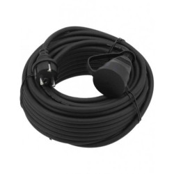 Cavo di prolunga di alimentazione yato per edilizia 3680w 20m nero