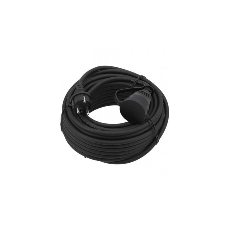 Cavo di prolunga di alimentazione yato per edilizia 3680w 20m nero