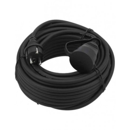Cavo di prolunga di alimentazione yato per edilizia 3680w 20m nero