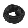 Cavo di prolunga di alimentazione yato per edilizia 3680w 20m nero