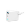 Alimentatore da rete gembird usb-a/c 45w bianco [ta-uc-pdqc45l-w-01]