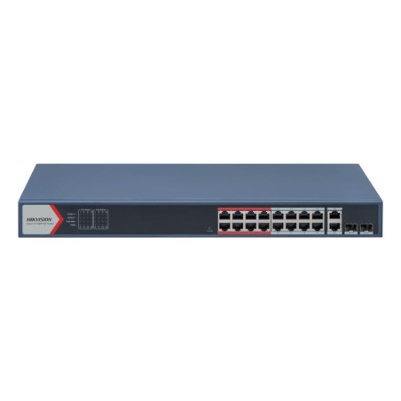 Switch hikvision ds-3e1318p-ei gestito fast ethernet 10/100
