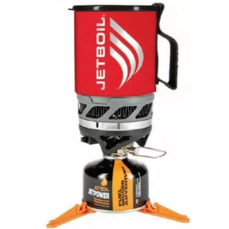 Fornello da campeggio portatile jetboil micromo 0.8l 6000btu/h rosso