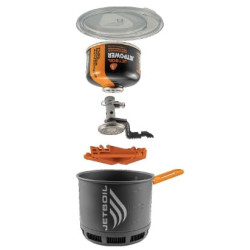 Fornello da campeggio portatile jetboil stash 0.8l 4500 btu/h metallo