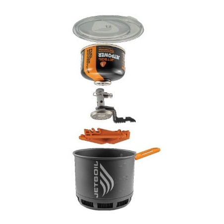 Fornello da campeggio portatile jetboil stash 0.8l 4500 btu/h metallo