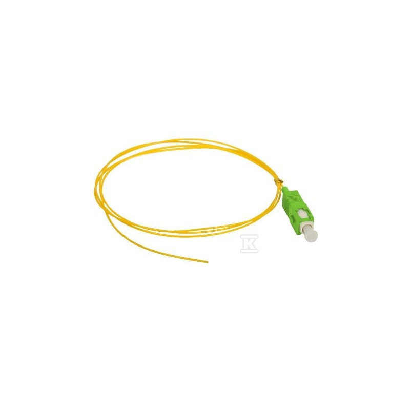 Cavo alantec pigtail sm 1j 9/125 spina sc/apc 2m giallo [foi-sca-9sm-2-g657a]