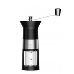 Macinacaffe' bialetti mcpro001 manuale nero/acciaio inossidabile
