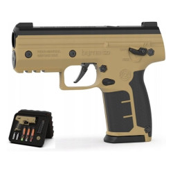 Pistola byrna sd tan k.68 co2 8g con proiettili in gomma beige [sk68300-tan]