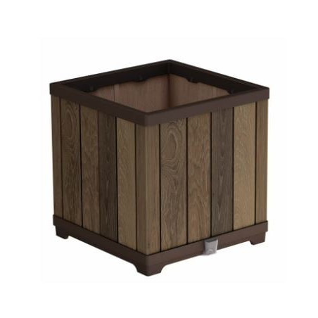 Vaso da giardino keter flowerpot per fiori piante decorative marrone