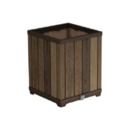 Vaso da giardino keter flowerpot per fiori piante decorative marrone