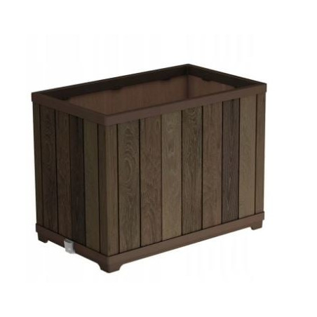 Vaso da giardino keter flowerpot rettangolo per fiori piante decorative