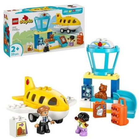 Gioco da costruzione lego duplo prima volta in aeroporto multicolore