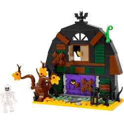 Set da costruzione lego iconic 40721 granaio di halloween 205pz multicolore